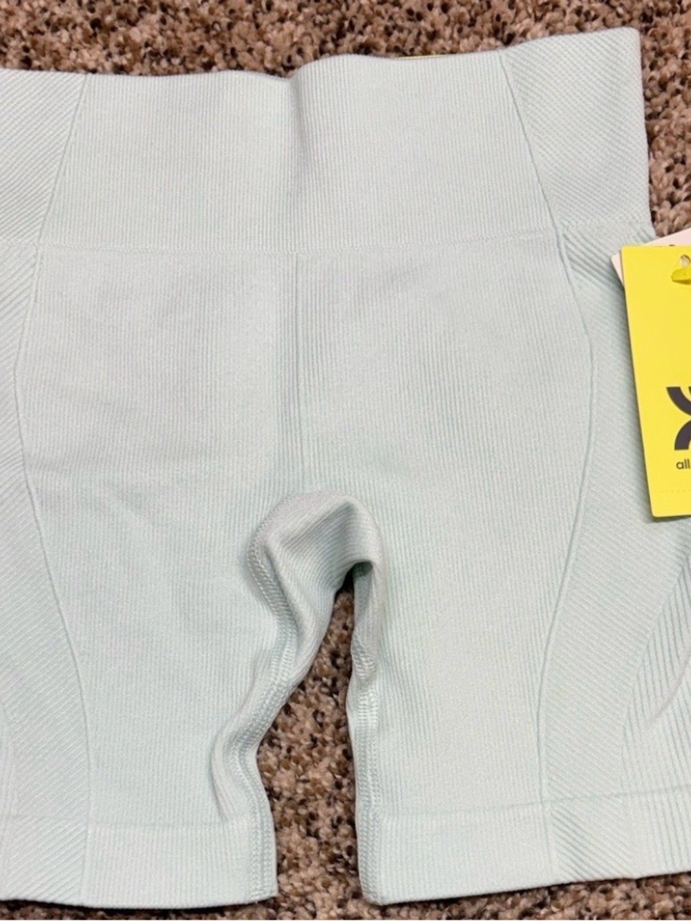 All In Motion High-Rise Core Seamless Bike Shorts Light Blue